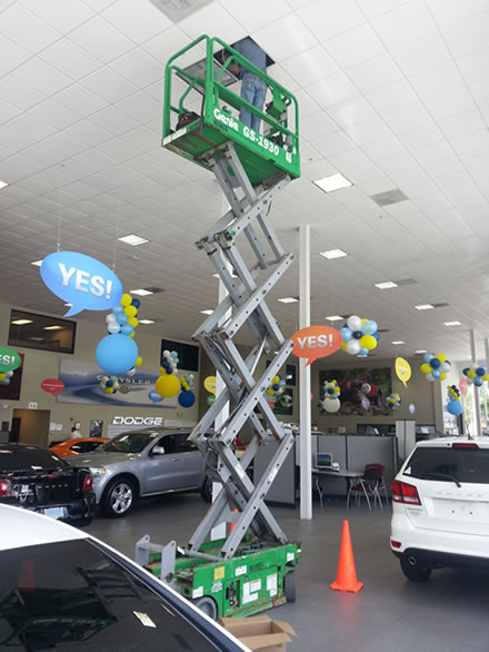 Lighting at Dodge dealer